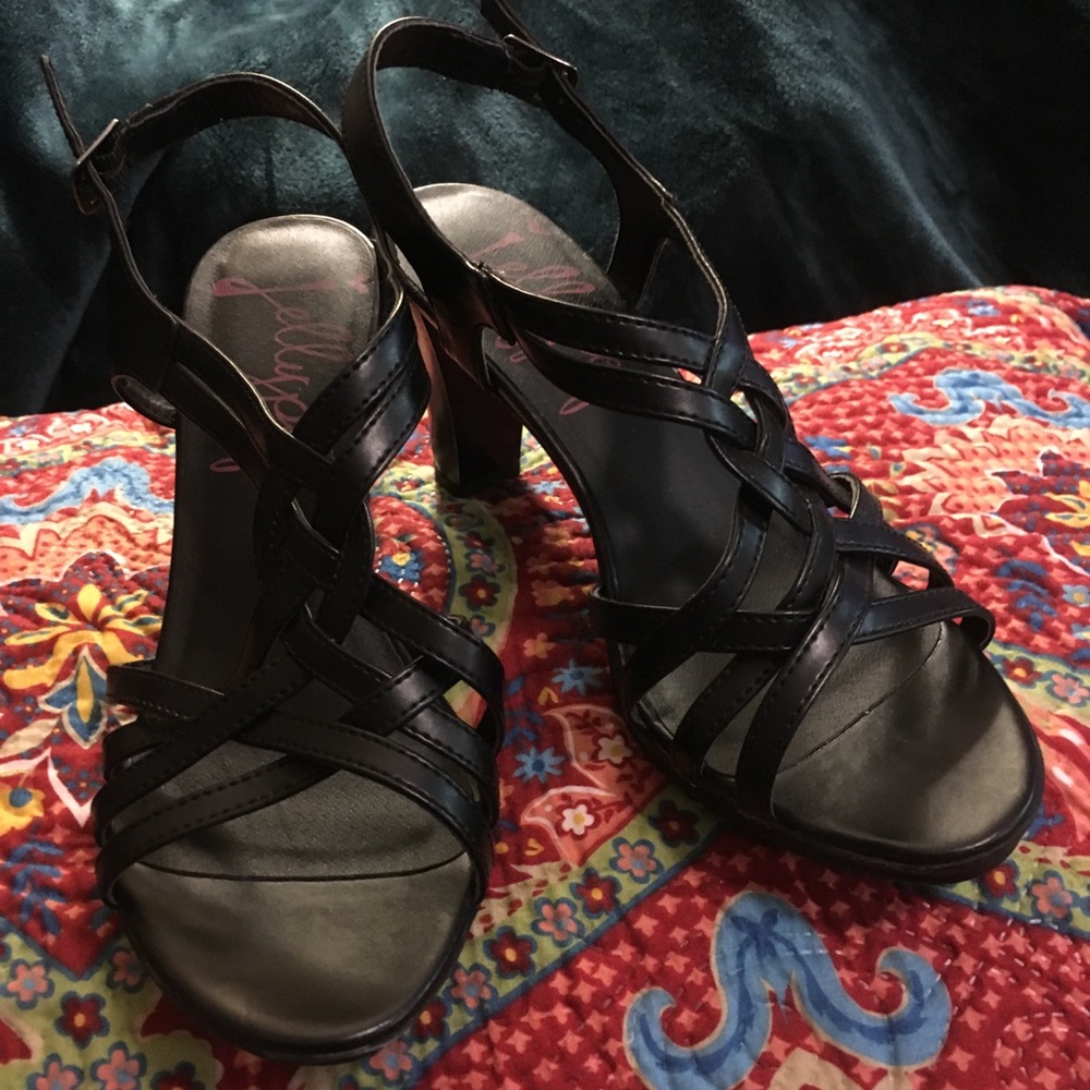 Jellypop black heels